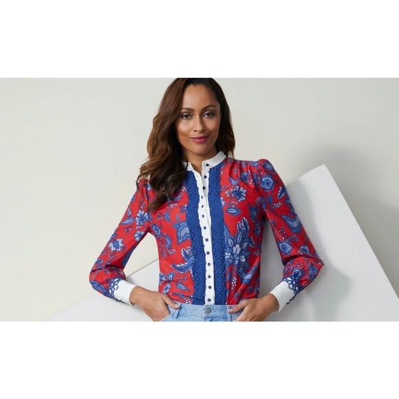 Etcetera Trellis Blouse - Picture 8 of 9